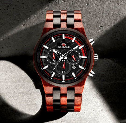 Wooden Watch Large Dial Quartz Watch - Valenor Watches